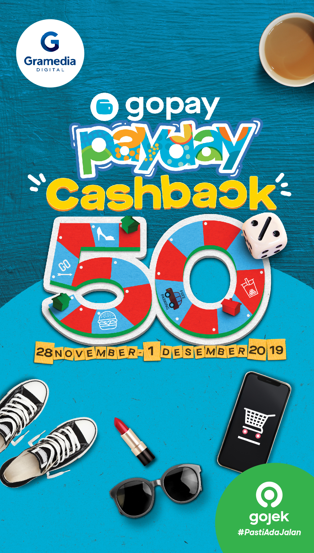 Gopay Payday Gramedia Digital Cashback 50%